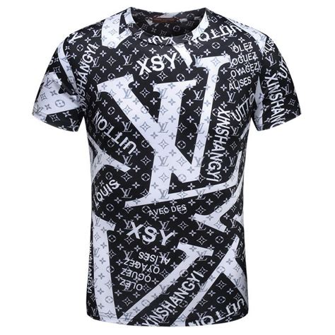 black and white lv shirt|Men's Fashion T.